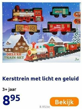 Kersttrein met licht en geluid