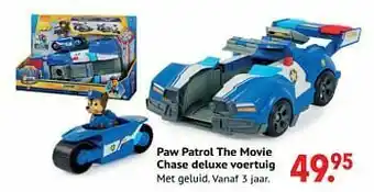 Europoint Paw patrol the movie chase deluxe voertuig aanbieding