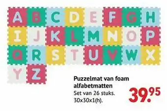 Puzzelmat van foam alfabetmatten