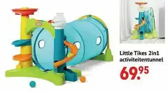 De Kinderplaneet Little tikes 2in1 activiteitentunnel aanbieding