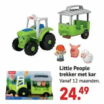 Little people trekker met kar