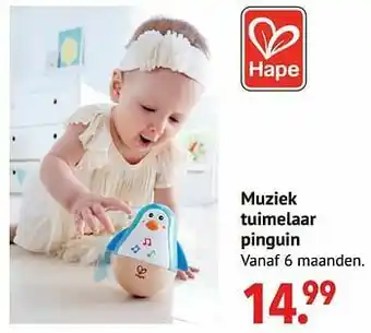Muziek tuimelaar pinguin