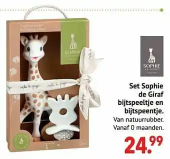 Set sophie de giraf bijtspeeltje en bijtspeentje