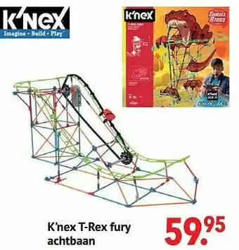 K’nex t-rex fury achtbaan