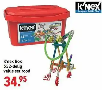 Europoint K’nex box value set rood aanbieding