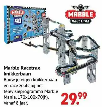 Marble racetrax knikkerbaan