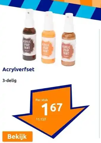 Action Acrylverfset aanbieding