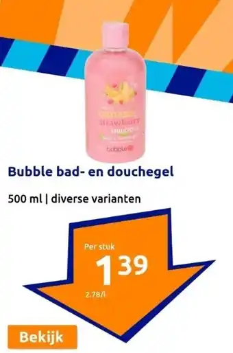 Action Bubble bad- en douchegel aanbieding