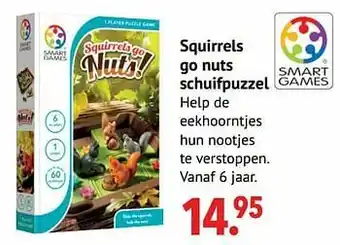 Squirrels go nuts schuifpuzzel