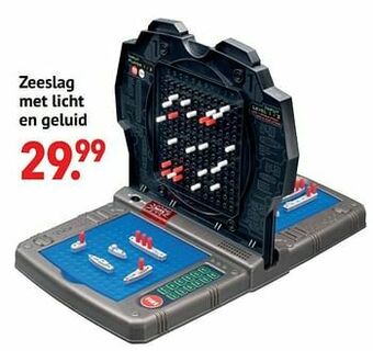 Zeeslag met licht en geluid