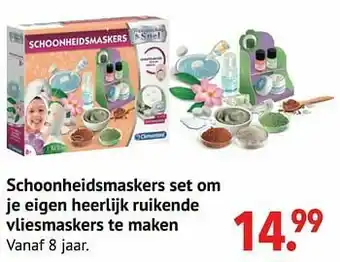 Europoint Schoonheidsmaskers set om je eigen heerlijk ruikende vliesmaskers te maken aanbieding