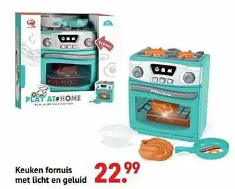 Keuken fornuis met licht en geluid