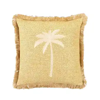 Leen Bakker Sierkussen Layla - naturelkleur - 40x40 cm aanbieding