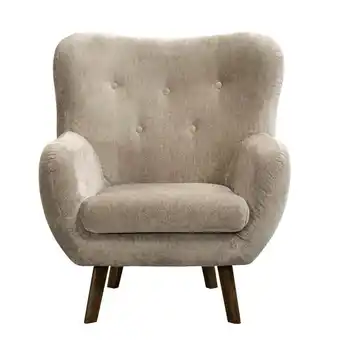 Leen Bakker Fauteuil Viborg - stof - taupe aanbieding