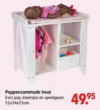 Europoint Poppencommode hout aanbieding