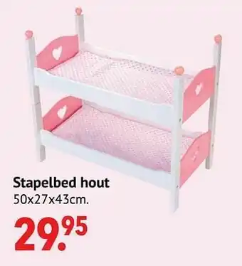 Europoint Stapelbed hout aanbieding