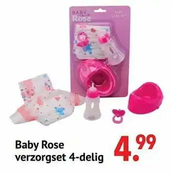 Europoint Baby rose verzorgset 4-delig aanbieding