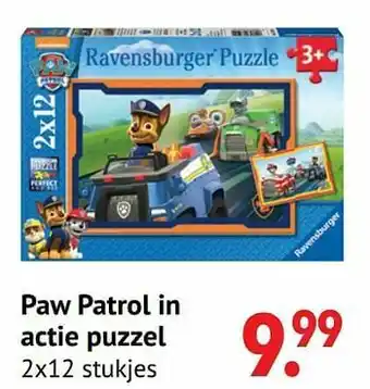 Paw patrol in actie puzzel