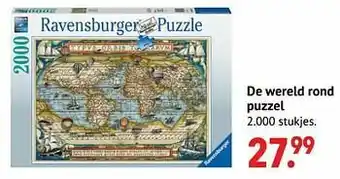 De Kinderplaneet De wereld rond puzzel aanbieding