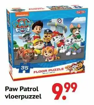 Europoint Paw patrol vloerpuzzel aanbieding