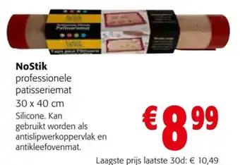 NoStik professionele patisseriemat 30 x 40cm