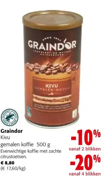 Colruyt Graindor gemalen koffie 500 g aanbieding