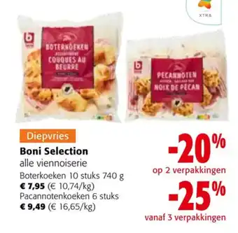 Colruyt Boni Selection Boterkoeken 10 stuks 740 g ,Pacannotenkoeken 6 stuks aanbieding