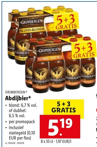 Lidl Grimbergen Abdijbier aanbieding