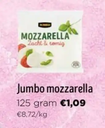 Jumbo mozzarella 125 gram aanbieding