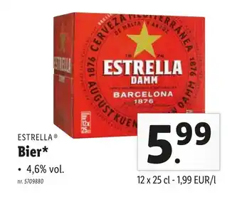 Lidl Estrella Bier aanbieding