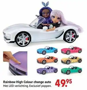 Rainbow high colour change auto