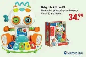 De Kinderplaneet Baby robot nl en fr aanbieding