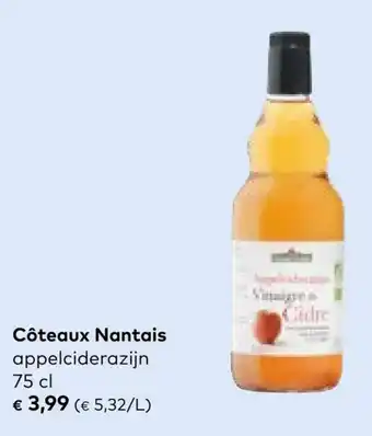 Bio Planet Côteaux Nantais appelciderazijn 75 cl aanbieding