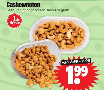 Dirk Cashewnoten 170 gram aanbieding