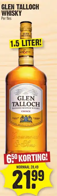 Dirk GLEN TALLOCH WHISKY aanbieding