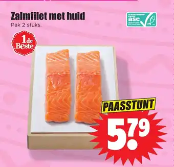 Dirk Zalmfilet met huid aanbieding