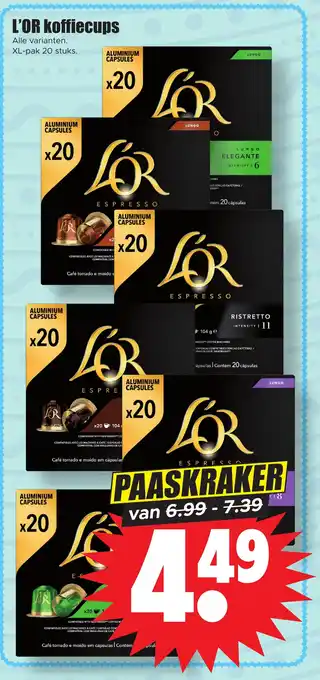 Dirk L'OR koffiecups aanbieding