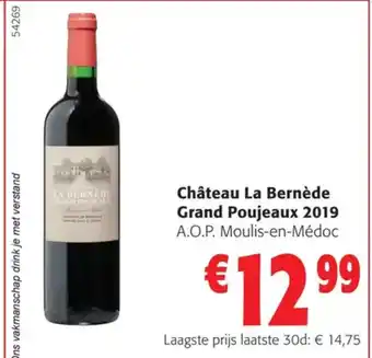 Colruyt Château La Bernède Grand Poujeaux 2019 aanbieding