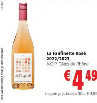 Colruyt La Fanfinette Rosé 2022/2023 aanbieding