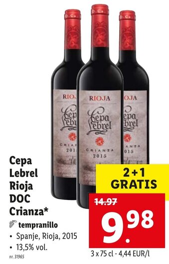 Cepa Lebrel Rioja DOC Crianza
