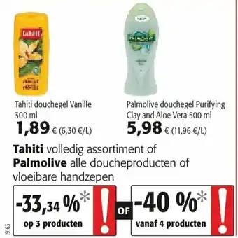 Colruyt Tahiti Palmolive aanbieding