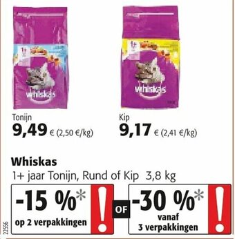 Colruyt Whiskas aanbieding