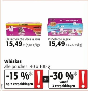 Colruyt Whiskas aanbieding