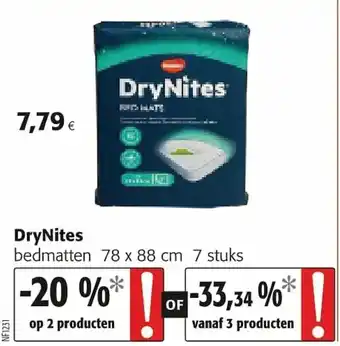 Colruyt DryNites bedmatten aanbieding