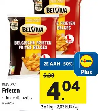 Lidl Frieten 2x 1 kg aanbieding