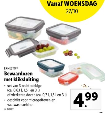 Lidl Bewaardozen met kliksluiting aanbieding