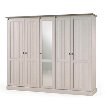 Deba Meubelen Kleerkast YORK - Lariks & Crystal oak beige Beige aanbieding