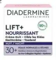 Colruyt Diadermine Nachtcrème Lift + Voedend 30+ 50 mL aanbieding