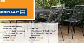 GAMMA Stapelstoel Palermo aanbieding