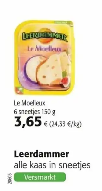 Colruyt Leerdammer Le Moelleux 150g aanbieding